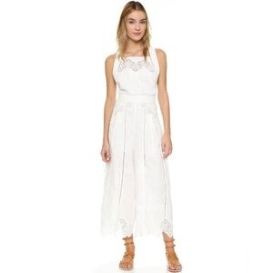 ZIMMERMANN EMPIRE VIRTUE JUMPSUIT WHITE  Size: Zimmerman 3